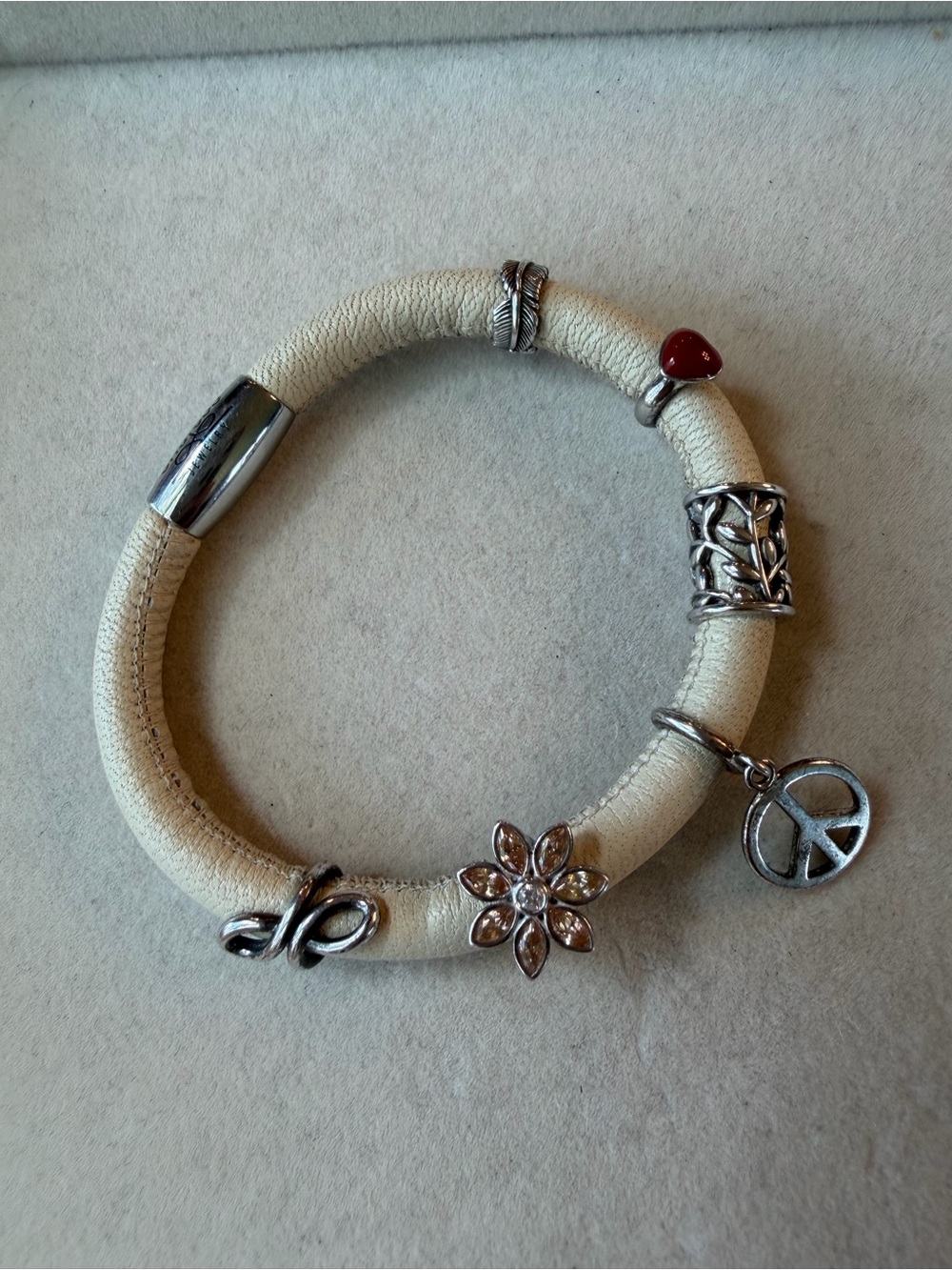 Endless Jewelry Charm Bracelet 925 Sterling Silver Charms Peace Flower Heart